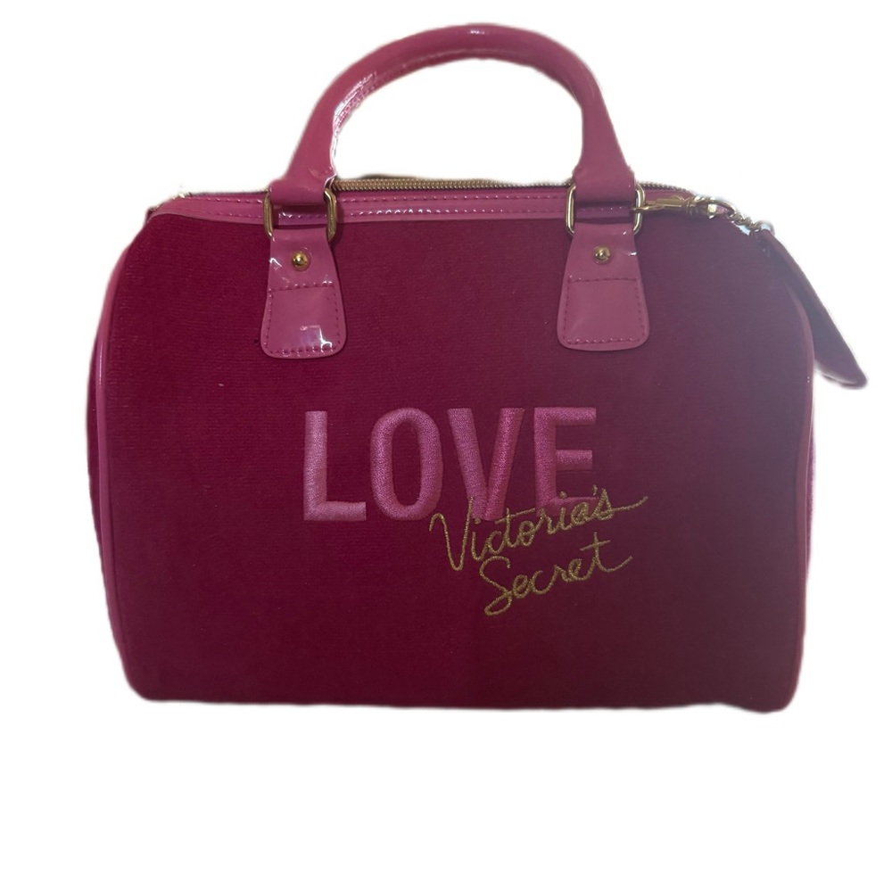 Vintage Y2K  Victoria's Secret Pink Velvet Handbag NWOT